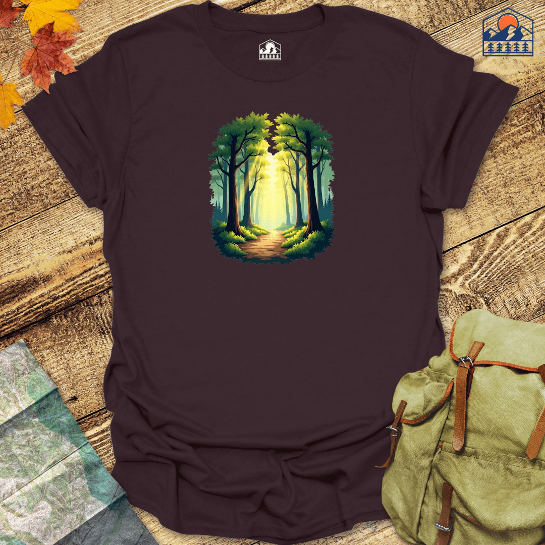 Sunlit Forest Path - HavenSummit