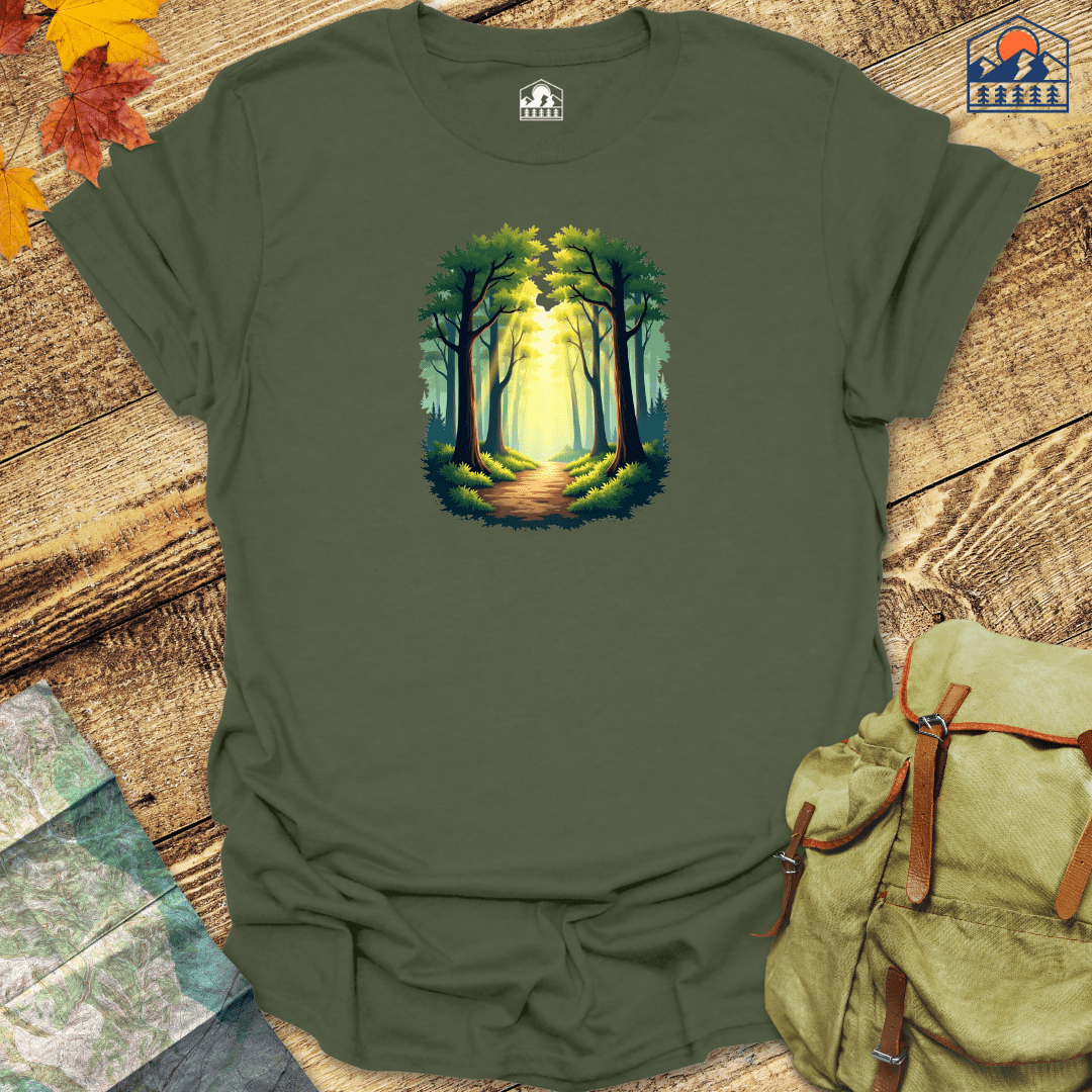 Sunlit Forest Path - HavenSummit